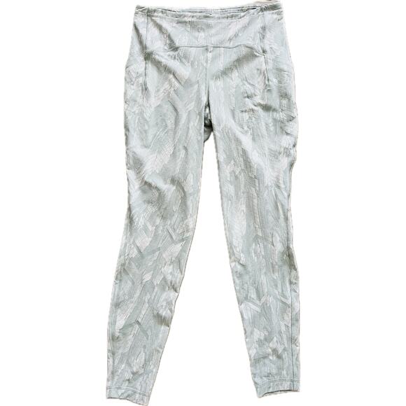 Lululemon Swift Speed High-Rise Tight 28" Reverberate Chevron Jaquard 12 Green - Picture 1 of 8